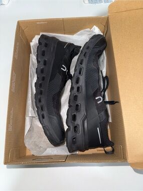 Like new On Running Cloudultra 2 All Black Trail Shoes Mens 9.5